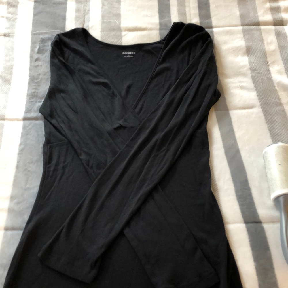 Express v neck long sleeve top